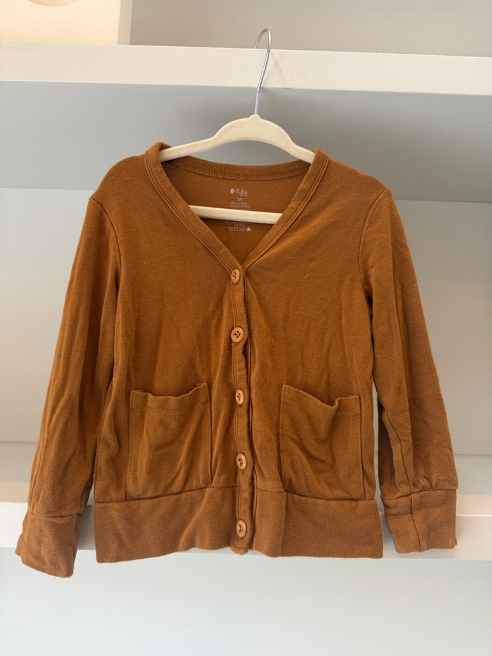 Kyte BABY Brown Button Down Kids Cardigan